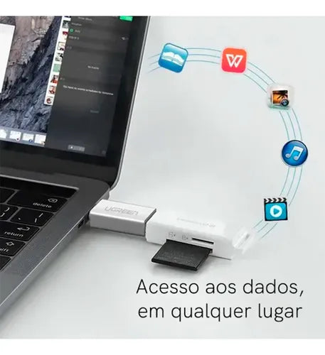UGREEN ADAPTADOR M/H OTG USB-C 3.1 /USB-A 3.0 PLASTICO BLANCO US173