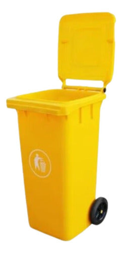 Contenedor De Basura 120 Litros Color Amarillo