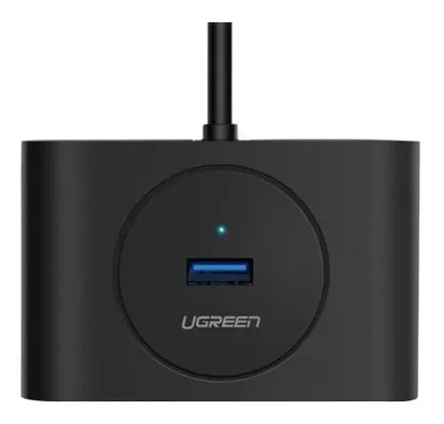 Adaptador Usb 3.0 Macho Tipo A Ugreen 4 En 1 De 0,5 M, Color Negro