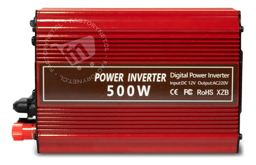 Inversor De Voltaje 12v A 220v, Con Usb, Capacidad 500watt