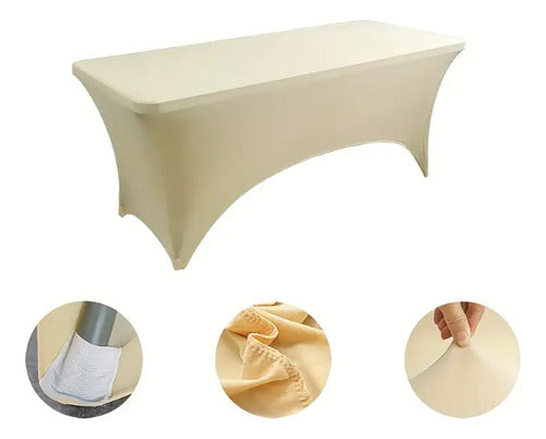 Funda  De Mantel Tela   Spandex 180*75*75 Cm Evento  6 Ft