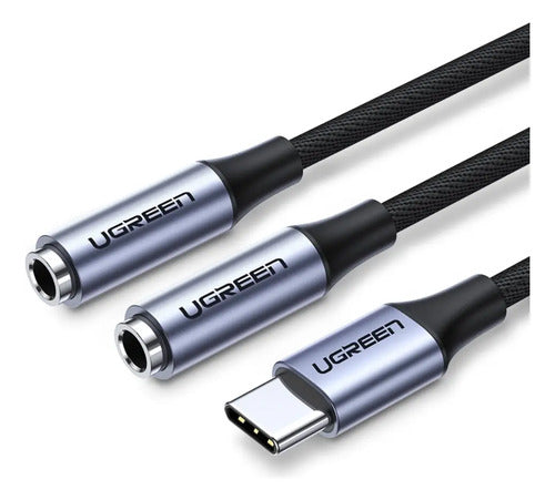 Adaptador Divisor USB C a 3.5mm Jack Cable Nylon UGREEN - imagen 8