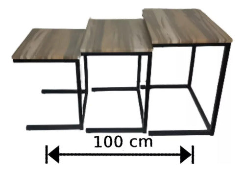 Mesa De Centro Triple Mesa Auxiliar Mesa Lateral Living Set