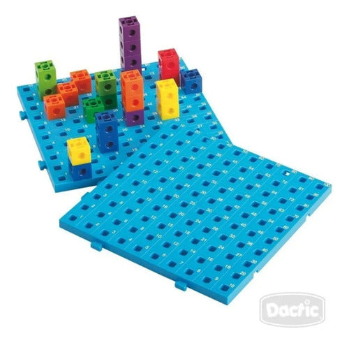 Cubos Conectores 100 Unidades Con Base Tablero Dactic