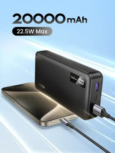 Bateria Portatil 20.000mah Pd 20w 1usb-c+1usb-a Ugreen Pb312