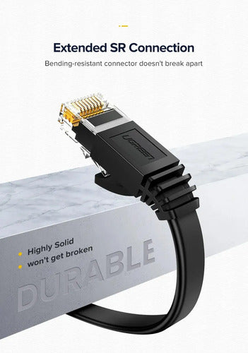 Cable de Red Cat6 de 10 Metros (1000mbps) Negro UGREEN Nw102 - imagen 4