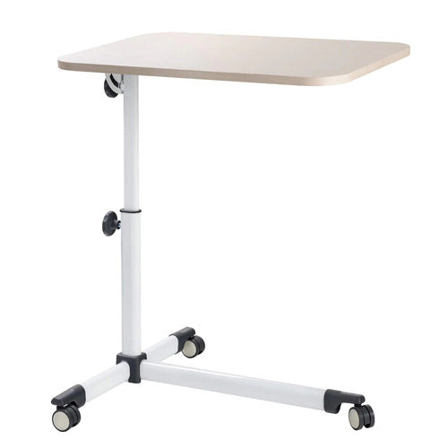 Mesa Plegable Laptop Cafe Cama De Altura Ajustable Y Reclina Color Blanco