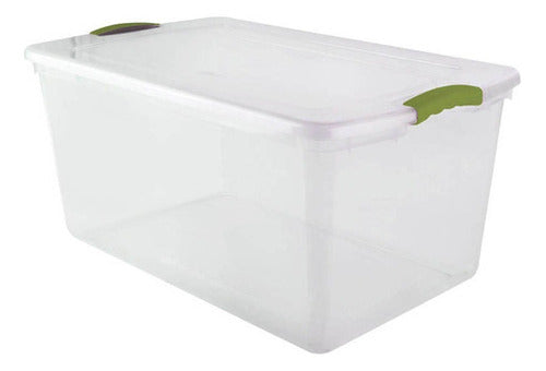 Caja Organizadora Organizador Plastico 61 Lts Transparente Wenbox