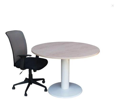 Mesa Reunión Redonda 110 X 110 Cm