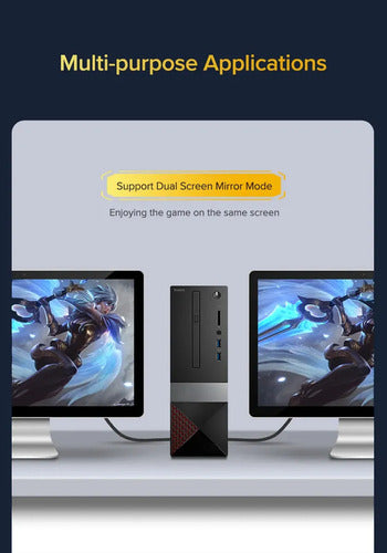 Cable de Video Displayport 1.4 3 Metros M/m 8k@60hz Blindado UGREEN Dp112 - imagen 8