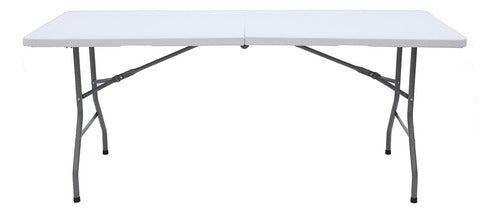 Mesa Plegable  180cz Plástico Cúbico Blanco