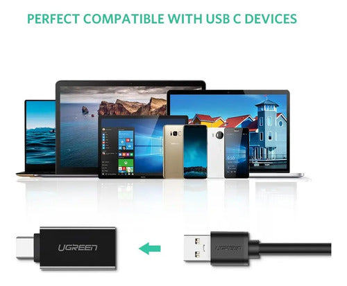 Cable UGREEN 20808 con Entrada USB Tipo C Salida USB - imagen 6