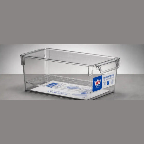 Smart Box 5.5 L con Tapa y Rejilla Transparente Reyplast - imagen 2