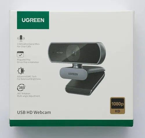 Camara Web UGREEN Full HD 1080p USB con Microfono Negro - imagen 6