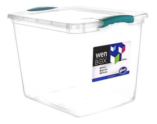Caja Organizadora Wenbox 28 Lts Caja Multiusos Transparente