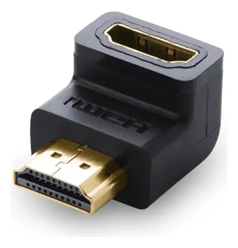 Adaptador Curvo HDMI 2.0 4k/60hz M/h Down Negro UGREEN Hd112 - imagen 2