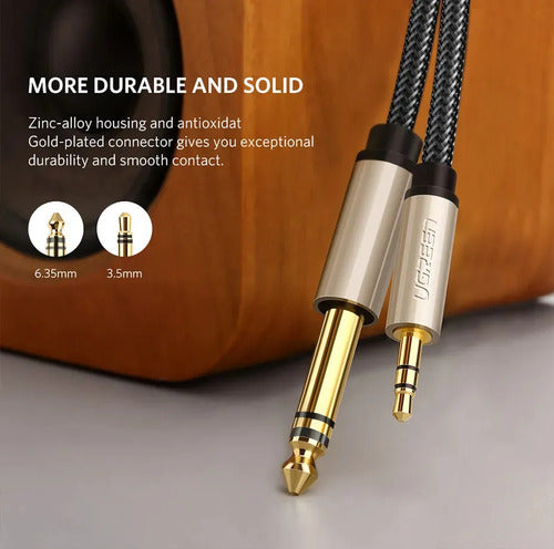 Cable de Audio Plug 3.5mm/plug 6.3 Estereo M/m 2m UGREEN Av - imagen 2