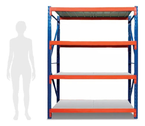 Estante Metálico Rack 200x200x60cm Hasta 800kg