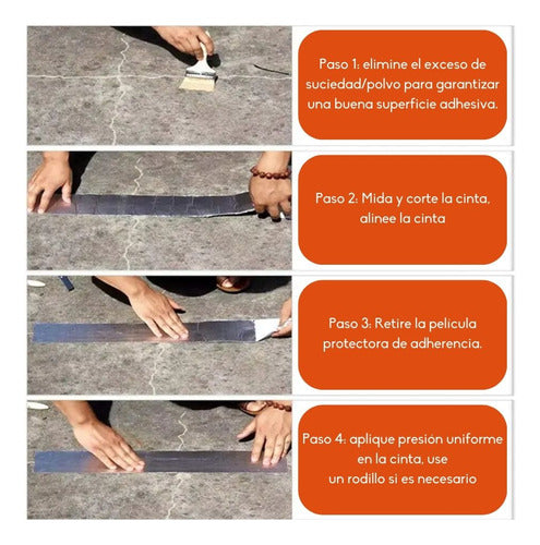 Adhesivo Cinta Tapagotera Techo Tubería Sellador Impermeable De Gotera Butilo Térmica 5cm X 5m