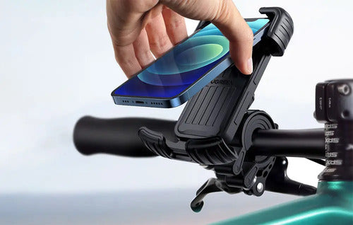 Soporte De Celular Para Manillar De Motocicleta O Bicicleta Ugreen Negro