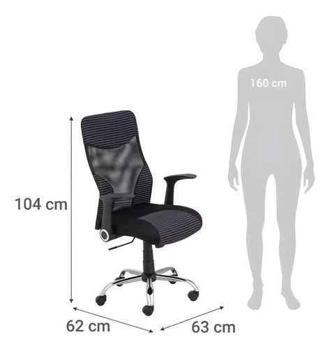 Silla Oficina Escritorio Ergonomica Ejecutiva Color Negro