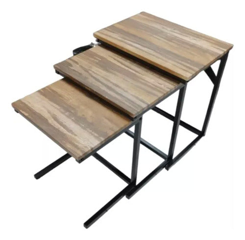 Mesa De Centro Triple Mesa Auxiliar Mesa Lateral Living Set