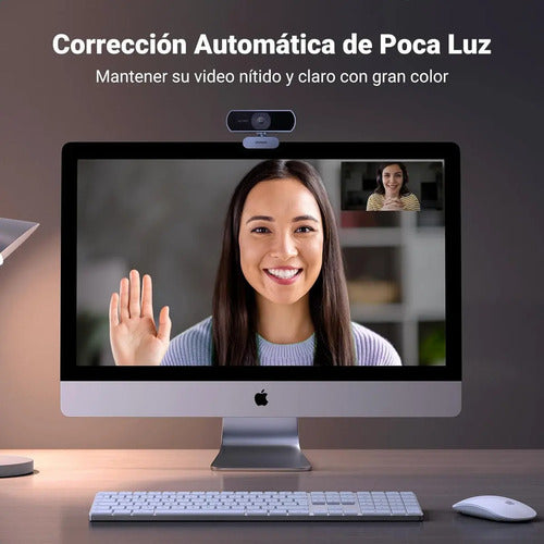 Camara Web UGREEN Full HD 1080p USB con Microfono Negro - imagen 2