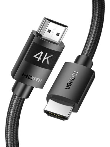 Cable Hdmi 1.4 4k/30hz M/m 10m Blindado Negro Ugreen Hd119