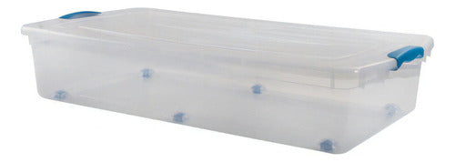 Caja Organizadora Bajo Cama 36 Litros Transparente