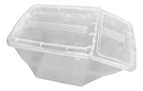 Caja Organizadora De 24 Litros Con Tapa Abatible