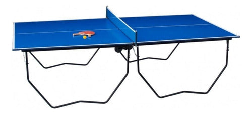 Mesa De Ping Pong Agm Junior Fabricada En Mdf Color Azul