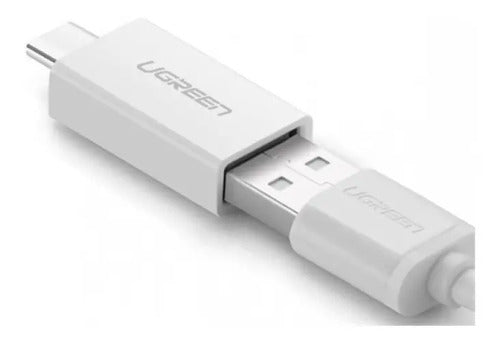 UGREEN ADAPTADOR M/H OTG USB-C 3.1 /USB-A 3.0 PLASTICO BLANCO US173