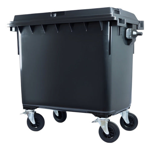 Basurero Contenedor Basura 660lts Grande Plástico Resistente