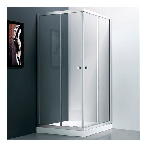 Shower Door Y Receptaculo 90x90x195 Transparente
