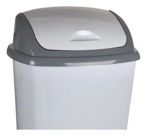 Basurero Plástico Cocina 60 Litros Tapa Vaivén