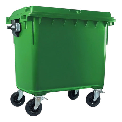 Basurero Contenedor Basura 660lts Grande Plástico Resistente
