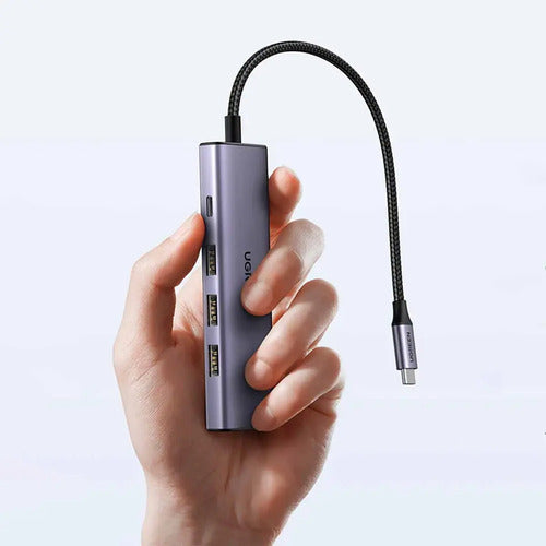 Hub UGREEN 5-en-1 de USB-c a HDMI/usb-a/pd 100w Black 15597 Color Negro - imagen 3