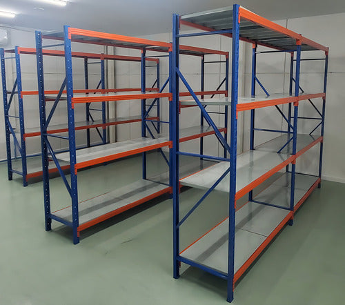 Estante Easyfold Minirack Azul/naranja Brillante.