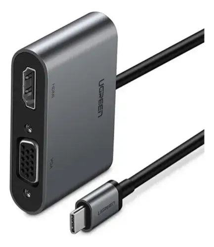 Convertidor De Video Ugreen Cm162  Usb-c Hdmi Vga Usb-a