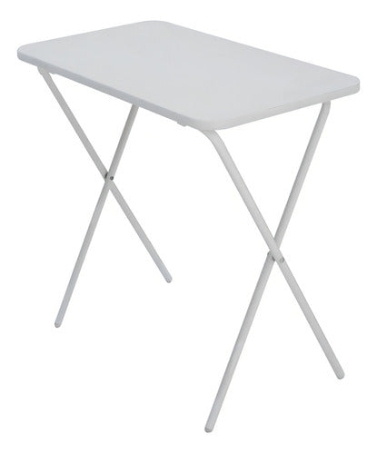 Mesa Plegable Auxiliar Agm Color Blanco