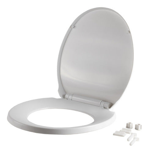Asiento Y Tapa De Cierre Lento De Wc Blanca Fuscher