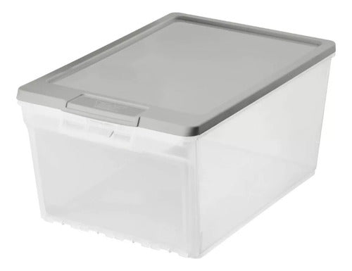 Caja Organizadora Zapatera Con Tapa Y Puerta Frontal 15 Lts