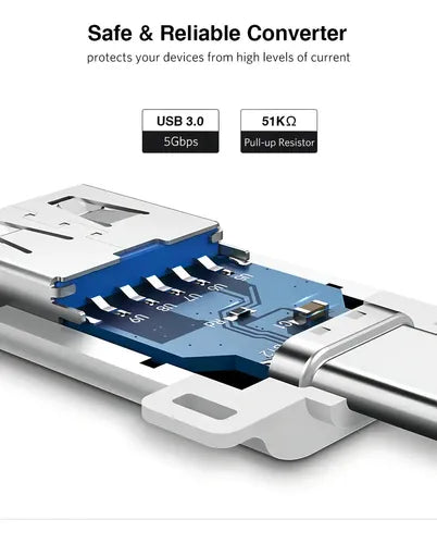 UGREEN ADAPTADOR M/H OTG USB-C 3.1 /USB-A 3.0 PLASTICO BLANCO US173