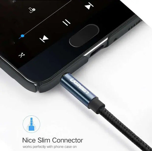 UGREEN Cable Audio Som Auxiliar P2 P2 90 3,5 Mm 2 M - imagen 5