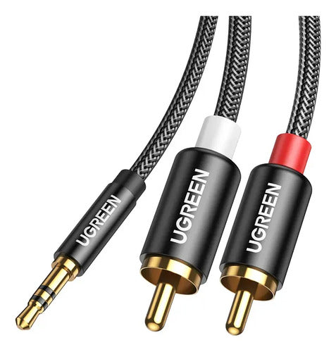 Cable de Audio Plug Estéreo 3.5mm a 2rca M/m 3 Metros Negro UGREEN Av116 - imagen 8