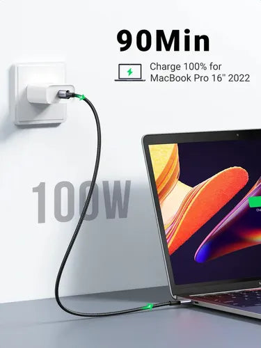 Cable UGREEN USB-C a USB-C 100W 1m Negro - imagen 4