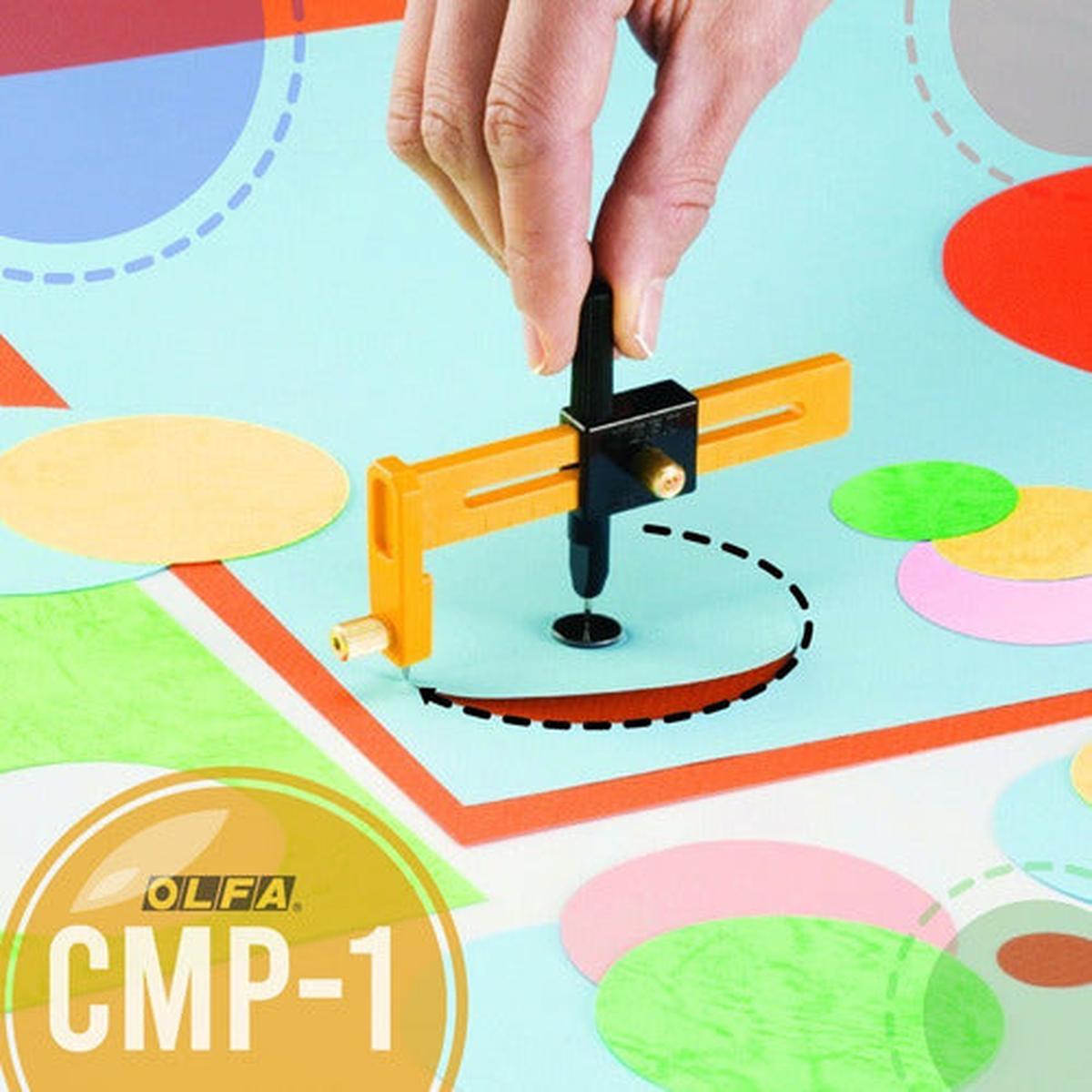 Cortador Cutter De Compás Olfa Cmp-1 Circular 1 A 15 Cms