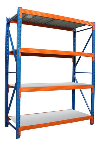 Estante Easyfold Minirack Azul/naranja Brillante.