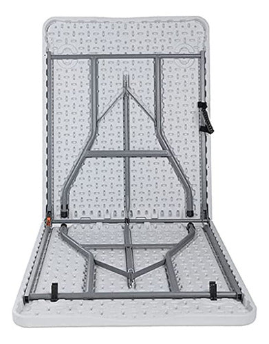 Mesa Plegable  180cz Plástico Cúbico Blanco