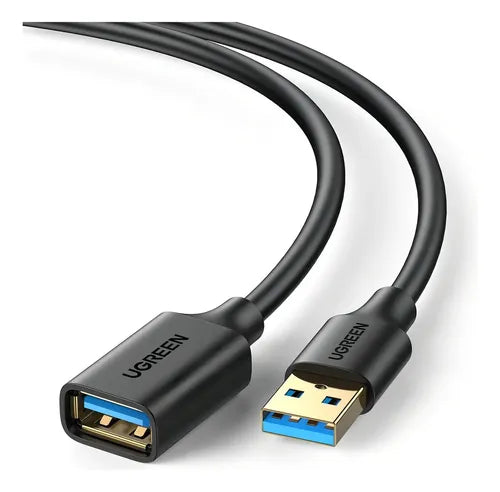 Cable Extension, Usb 3.0(m) A Usb 3.0(h), Ugreen, 3 Metros Color Negro